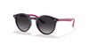 [Light Grey Gradient Dark Grey Lenses, Polished Violet Frame]