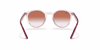 [Clear Gradient Red Mirror Red Lenses, Polished Transparent Pink Frame]