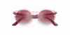 [Clear Gradient Red Mirror Red Lenses, Polished Transparent Pink Frame]