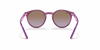 [Violet Gradient Brown Lenses, Polished Transparent Fuxia Frame]