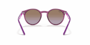 Violet Gradient Brown Lenses, Polished Transparent Fuxia Frame