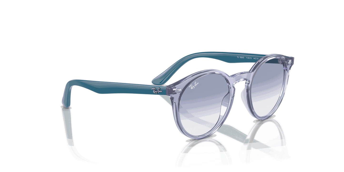 [Blue Lenses, Polished Transparent Violet Frame]