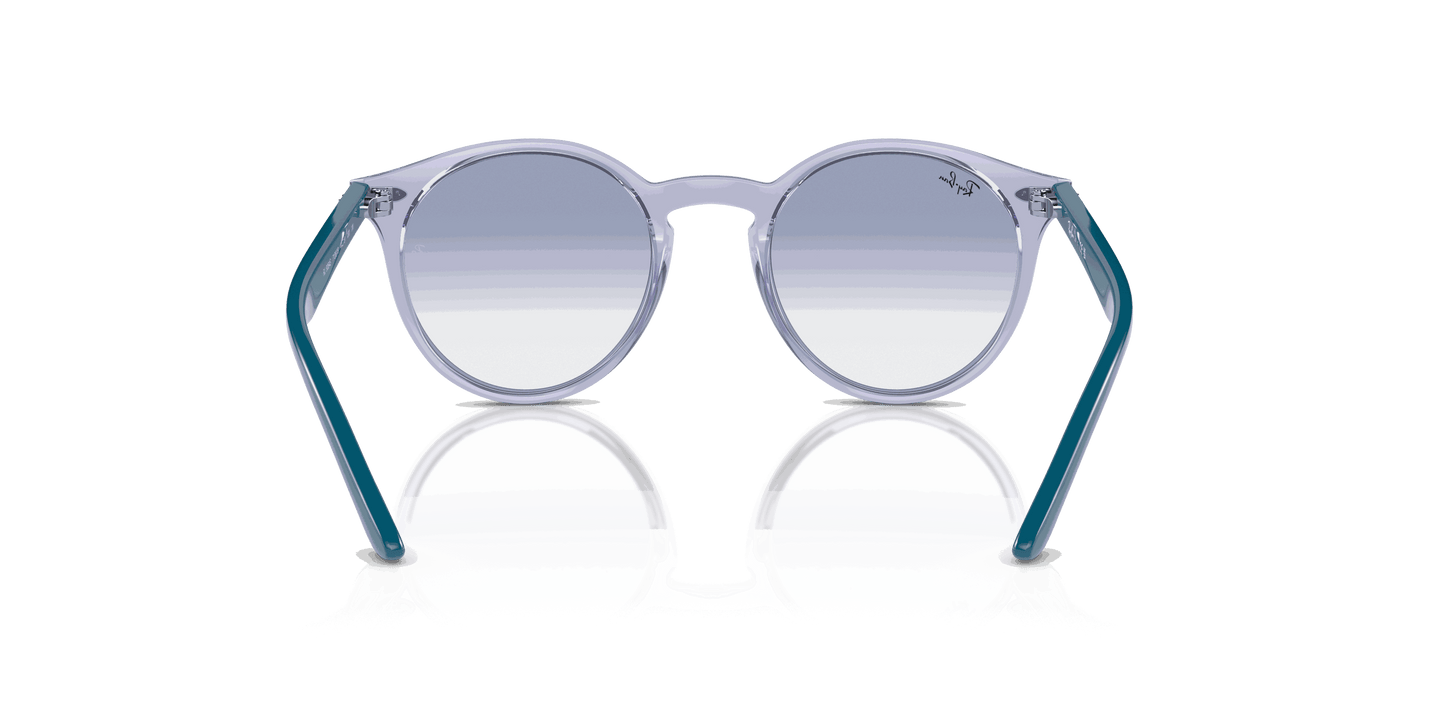 [Blue Lenses, Polished Transparent Violet Frame]