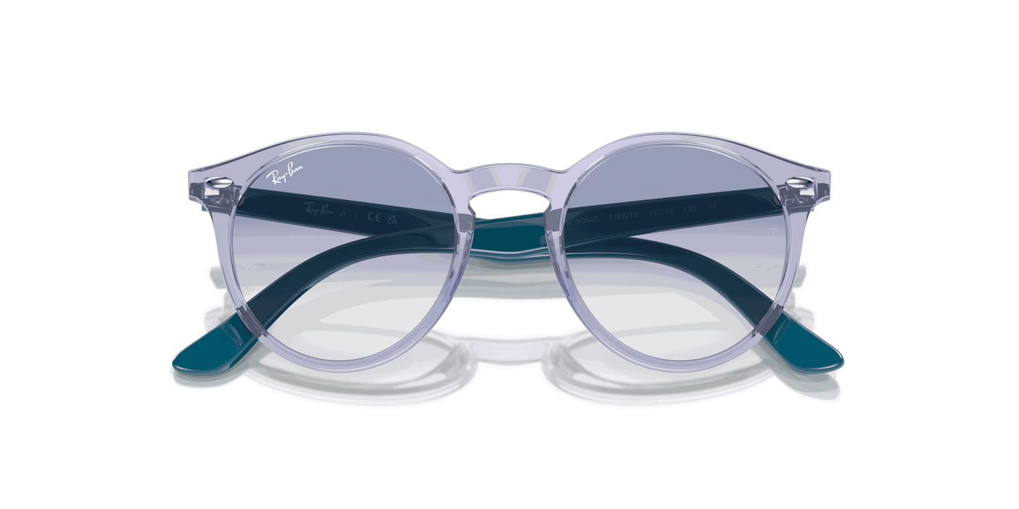 [Blue Lenses, Polished Transparent Violet Frame]