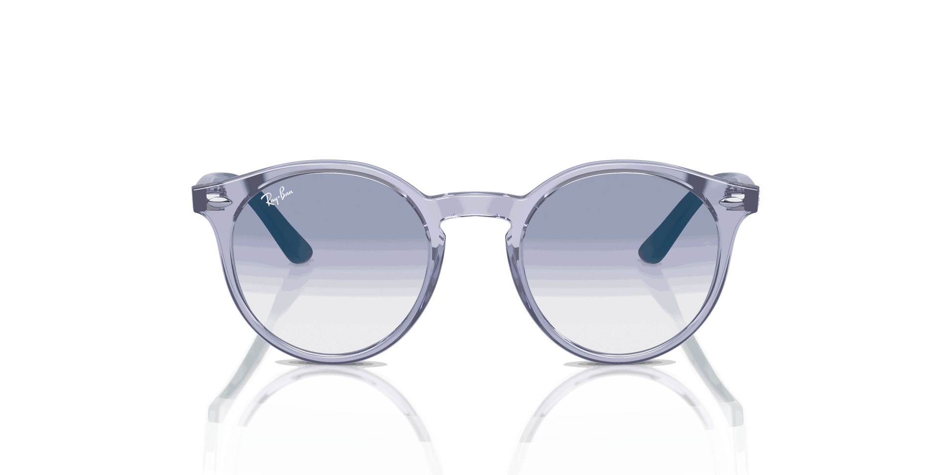 [Blue Lenses, Polished Transparent Violet Frame]