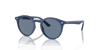 [Dark Blue Lenses, Polished Blue Frame]