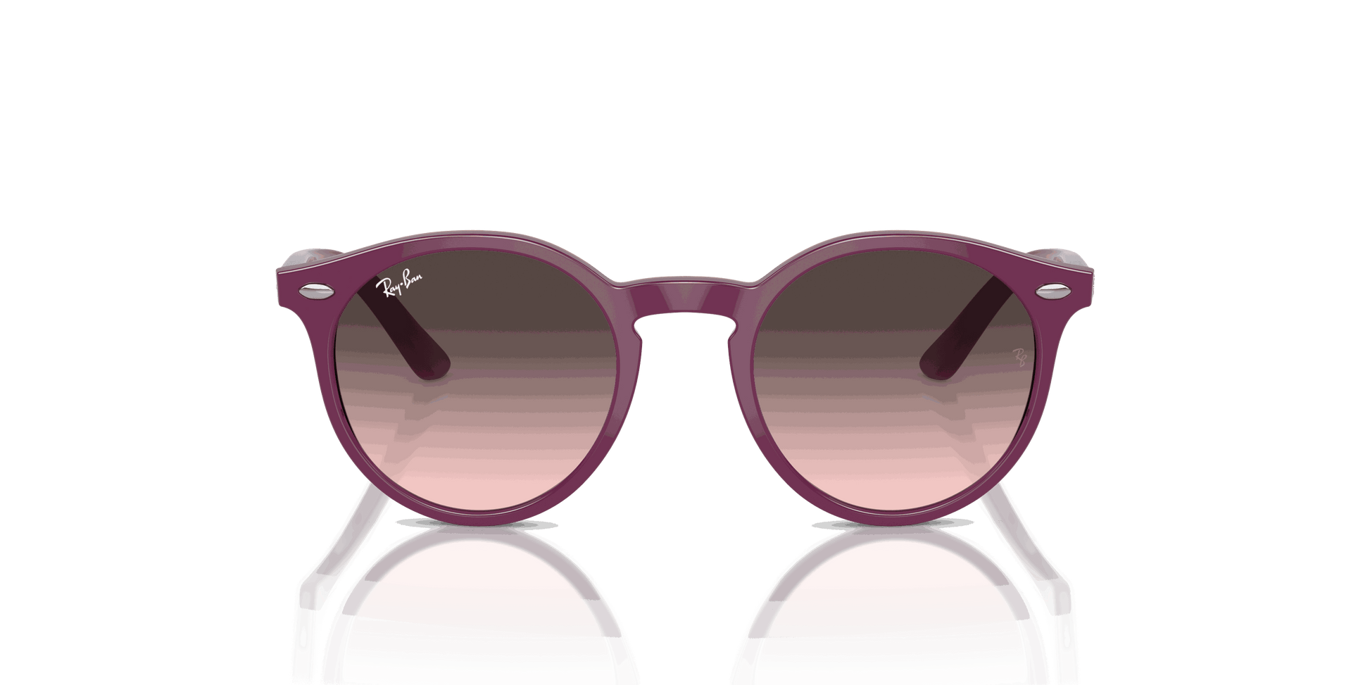 [Pink Grey Lenses, Polished Cherry Frame]