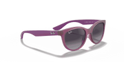 Light Grey/Dark Grey Lenses, Matte Transparent Fuchsia Frame