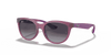 [Light Grey/Dark Grey Lenses, Matte Transparent Fuchsia Frame]