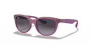 Light Grey/Dark Grey Lenses, Matte Transparent Fuchsia Frame