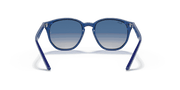 Grey Gradient Blue Lenses, Polished Transparent Blue Frame