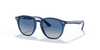 [Grey Gradient Blue Lenses, Polished Transparent Blue Frame]