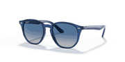 Grey Gradient Blue Lenses, Polished Transparent Blue Frame