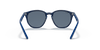 [Dark Blue Lenses, Polished Transparent Blue Frame]