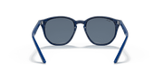 Dark Blue Lenses, Polished Transparent Blue Frame