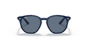 Dark Blue Lenses, Polished Transparent Blue Frame