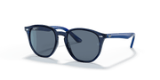 Dark Blue Lenses, Polished Transparent Blue Frame