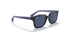 [Dark Blue Lenses, Polished Black Frame]