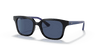 [Dark Blue Lenses, Polished Black Frame]