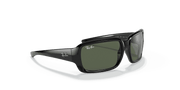 Dark Green Lenses, Polished Black Frame