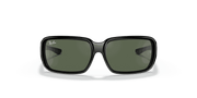 Dark Green Lenses, Polished Black Frame