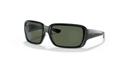 Dark Green Lenses, Polished Black Frame