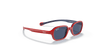 [Dark Blue Lenses, Polished Red On Blue Frame]