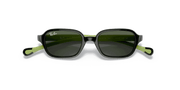 Dark Green Lenses, Polished Black On Green Frame