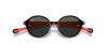 [Dark Green Lenses, Polished Black On Red Frame]