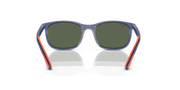 Green Lenses, Polished Blue On Orange Frame