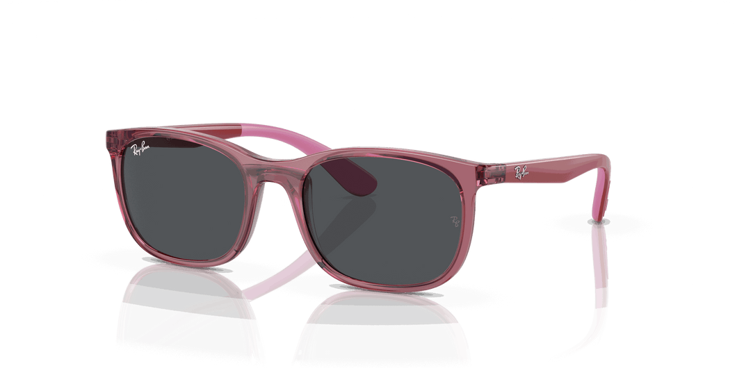 [Dark Grey Lenses, Polished Transparent Pink Frame]