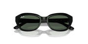 Dark Green Lenses, Polished Black Frame