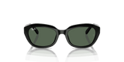 Dark Green Lenses, Polished Black Frame