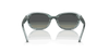 [Gradient Grey Lenses, Polished Striped Green On Transparent Green Frame]