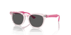 [Dark Grey Lenses, Polished Transparent Pink Frame]