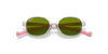 [Green Lenses, Polished Transparent Light Violet Frame]