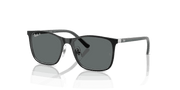 Dark Grey Polar Lenses, Polished Black On Silver Frame