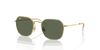 [Dark Green Lenses, Polished Arista Gold Frame]