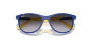 Grey/Blue Lenses, Polished Blue On Yellow Frame