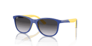 Grey/Blue Lenses, Polished Blue On Yellow Frame