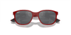 [Silver/Grey Lenses, Polished Red On Black Frame]