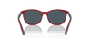 [Dark Blue Lenses, Polished Red On Blue Frame]