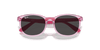 [Dark Grey Lenses, Polished Transparent Pink Frame]