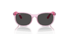 [Dark Grey Lenses, Polished Transparent Pink Frame]