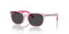 [Dark Grey Lenses, Polished Transparent Pink Frame]