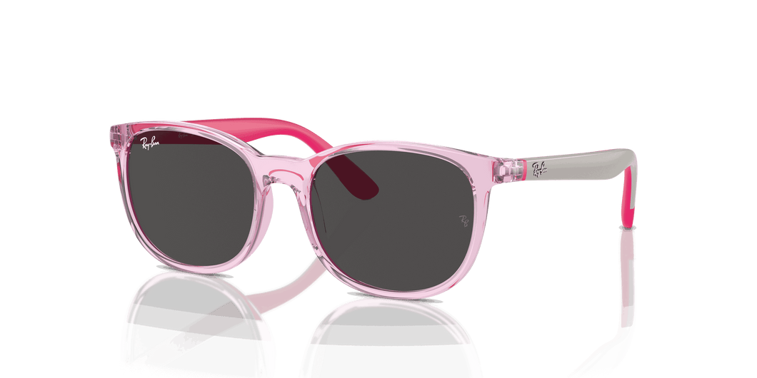 [Dark Grey Lenses, Polished Transparent Pink Frame]