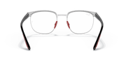 Clear Lenses, Polished Black On Silver Frame