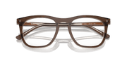 Clear Lenses, Polished Brown On Transparent Light Brown Frame