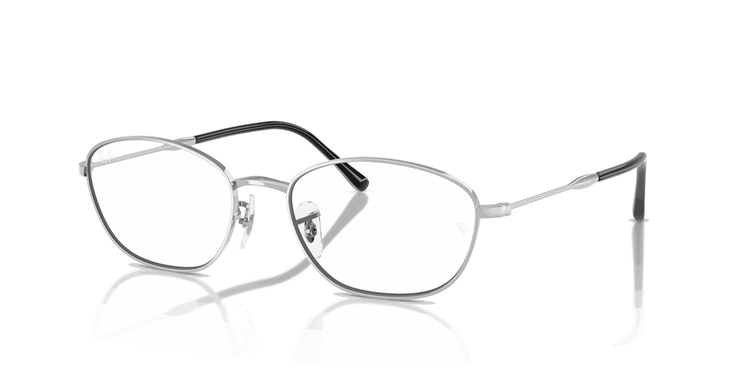 [Clear Lenses, Polished Silver Frame]