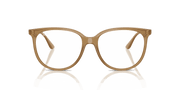 Clear Lenses, Polished Opal Light Brown Frame